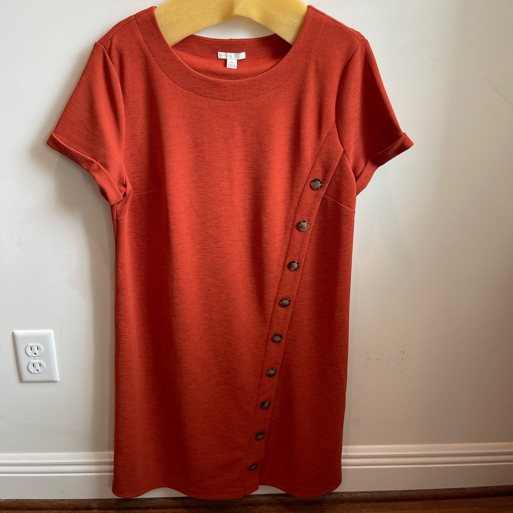 C Est. 1946 Rolled Sleeve Button Dress